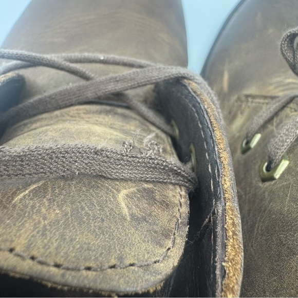 LL Bean Stonington Chukka Boots Mens 11.5 Brown Oiled Leather Lace Up Desert main image 6